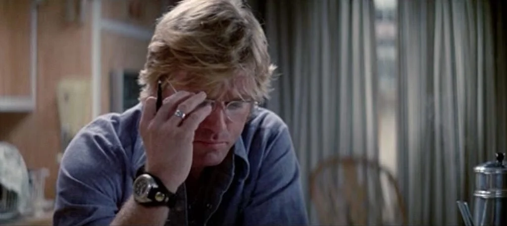 Redford wearing Doxa